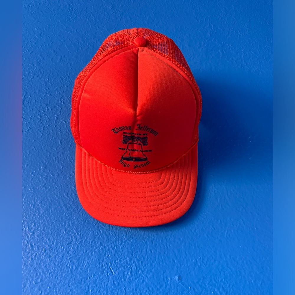 VTG orange trucker hat